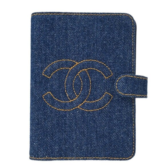 Chanel Indigo Denim Note Book Cover Small Good - Picture 1 of 7